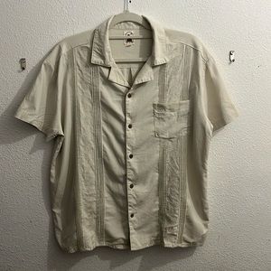 Dandy Del Mar The Brisa Linen Mens Size M Short sleeve button down shirt 0278